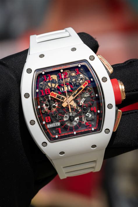 white demon richard mille|Richard Mille RM01 WHITE DEMON .